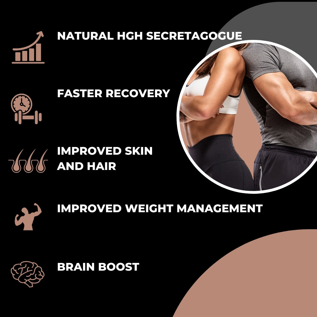 HGH Boost Anti-Aging, Rejuvenate Skin and Hair, Increase Stamina and Energy, L-Lysine HCL, L-Arginine HCL