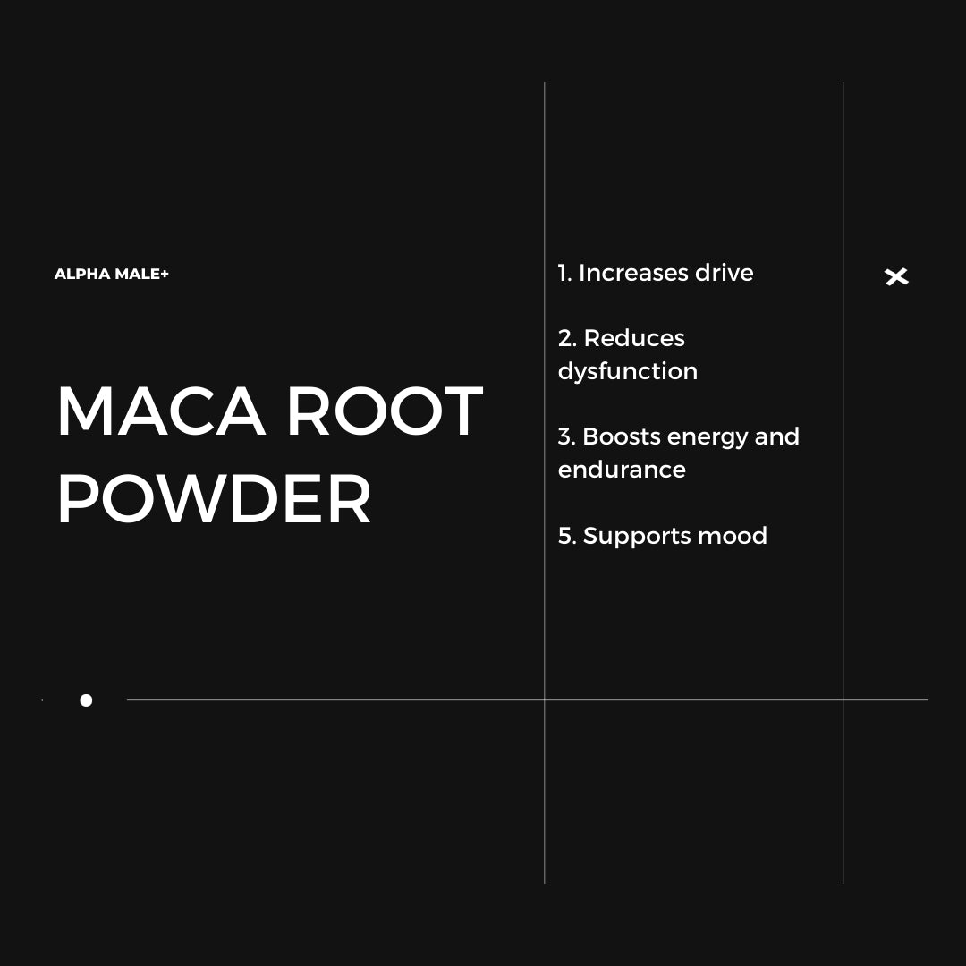 Alpha Male + Natural Hormone Supplement, Boost Energy and Sex Drive, Tribulus Terrestris, Horny Goat Weed, L-Arginine, Maca Root Powder