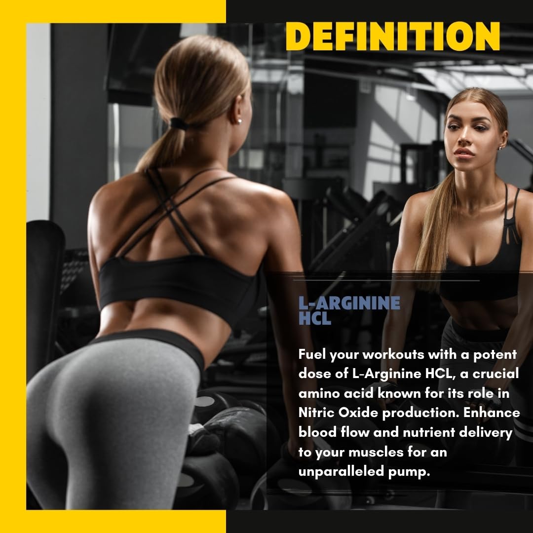 Evolve Nutraceuticals Nitric Oxide Booster 5X Strength, Stamina & Endurance, Pre-Workout, Post-Workout