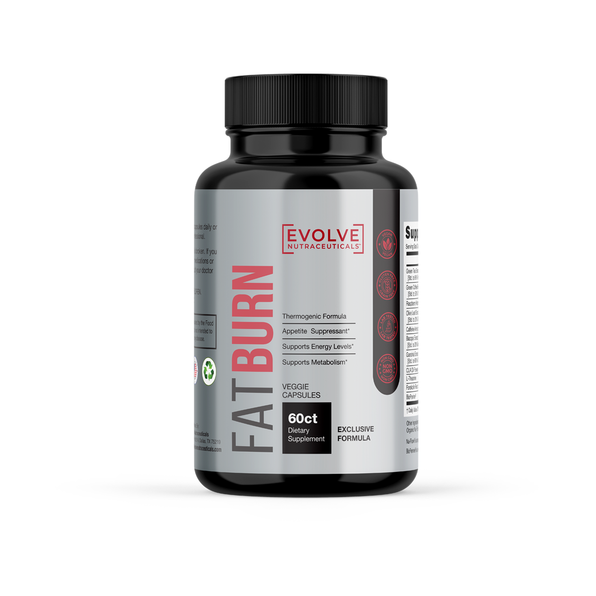 Fat Burn, Weight Loss Supplement, Energy Booster - Green Tea Extract, Green Coffee Bean Extract, Raspberry Ketone