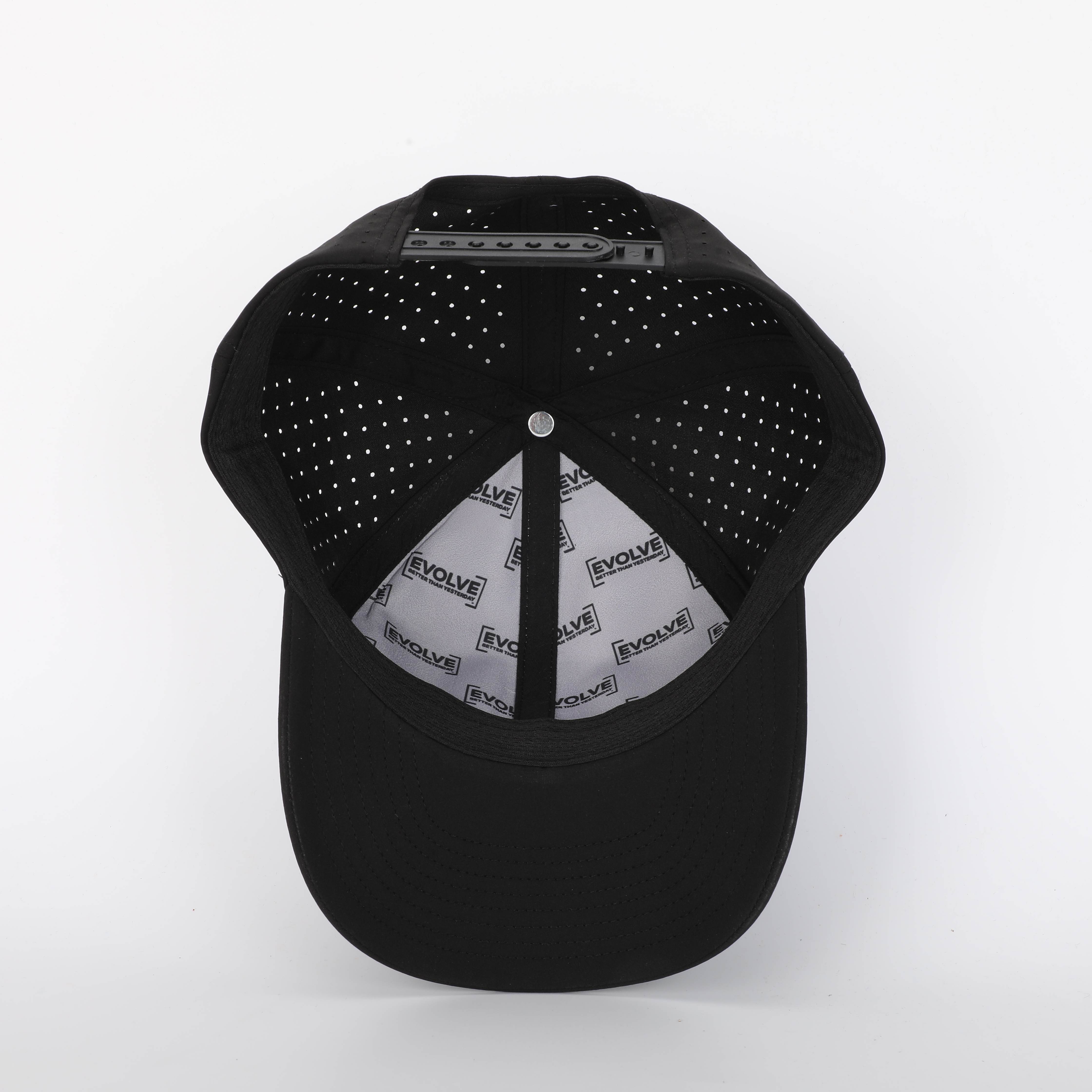 Water-Resistant EVOLVE Hydro, Performance Snapback Hat for Men and Women (Polyester Blend, BLKBLK)