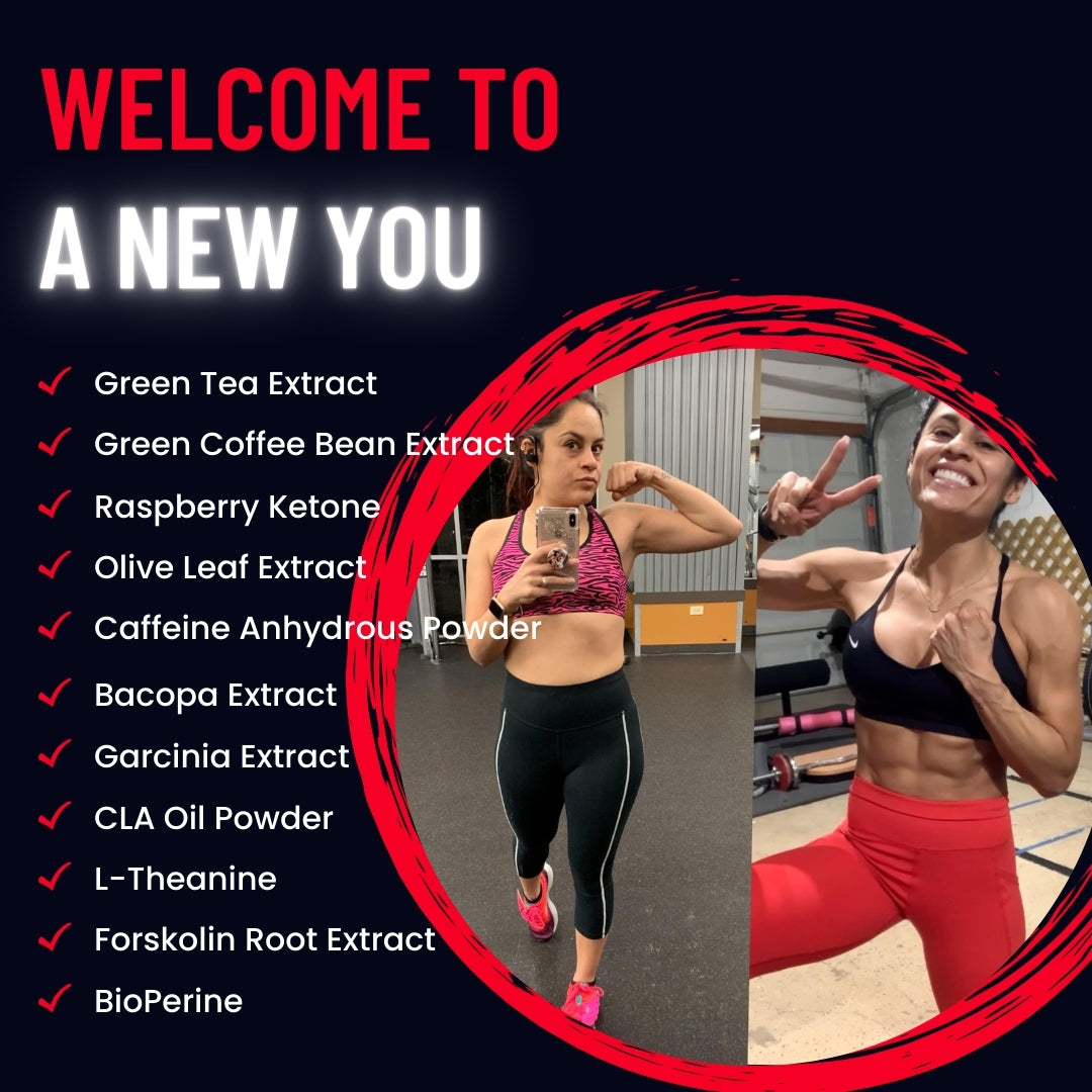 Fat Burn, Weight Loss Supplement, Energy Booster - Green Tea Extract, Green Coffee Bean Extract, Raspberry Ketone