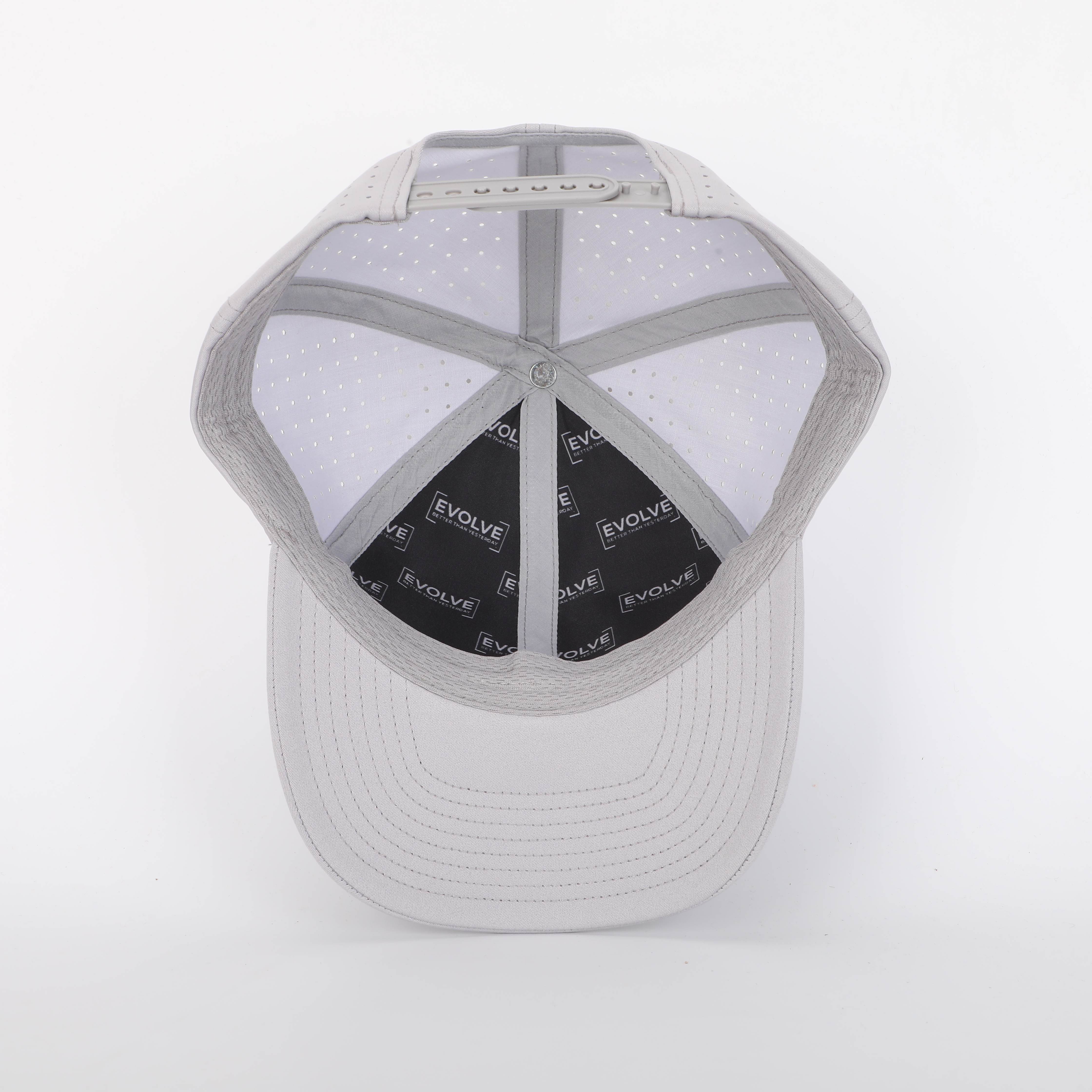 EVOLVE "Better Than Yesterday" Snapback Hat for Men and Women (Polyester Blend, Gray/Black)