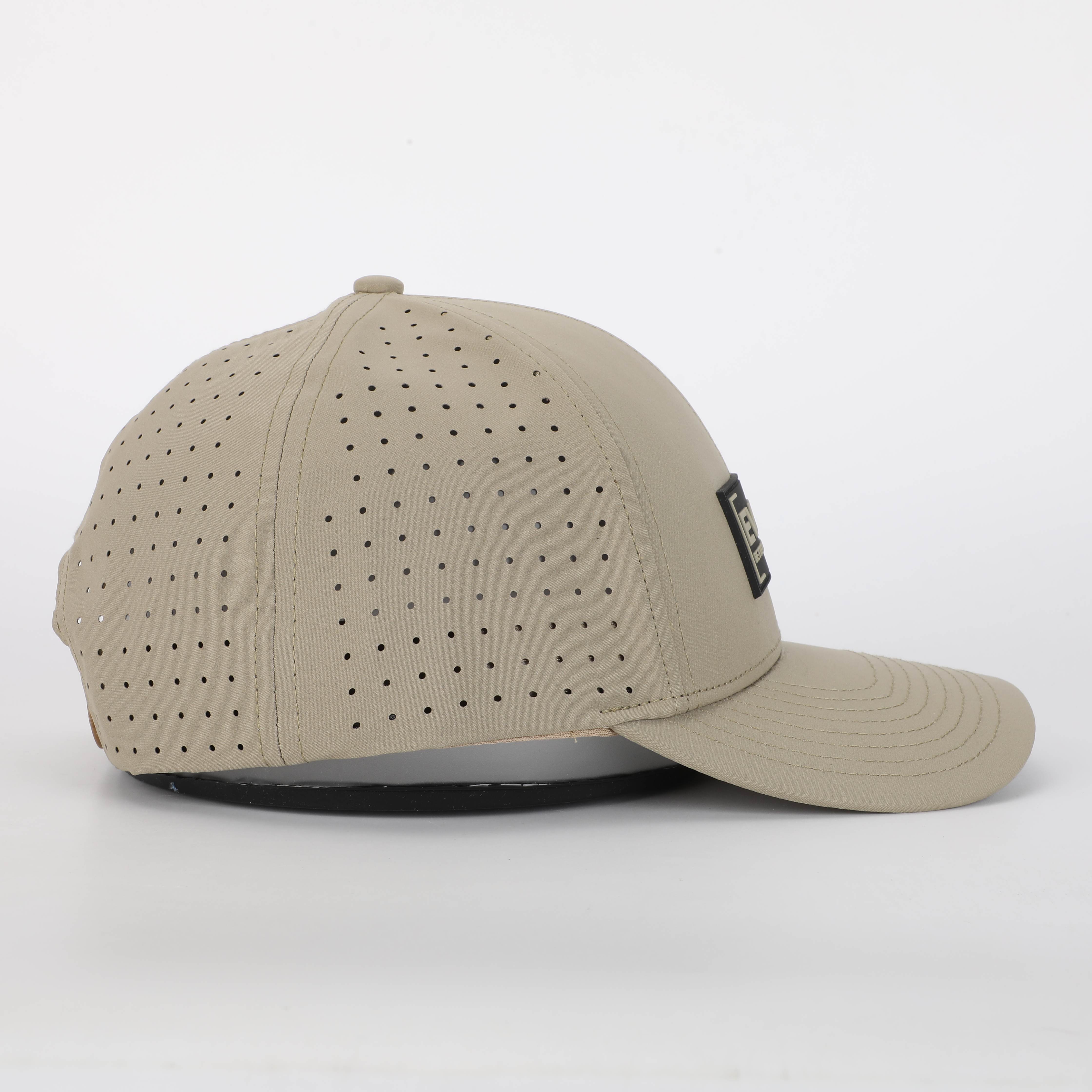 Evolve "Better Than Yesterday" Snapback Hat for Men and Women (Polyester Blend, Tan/Black)