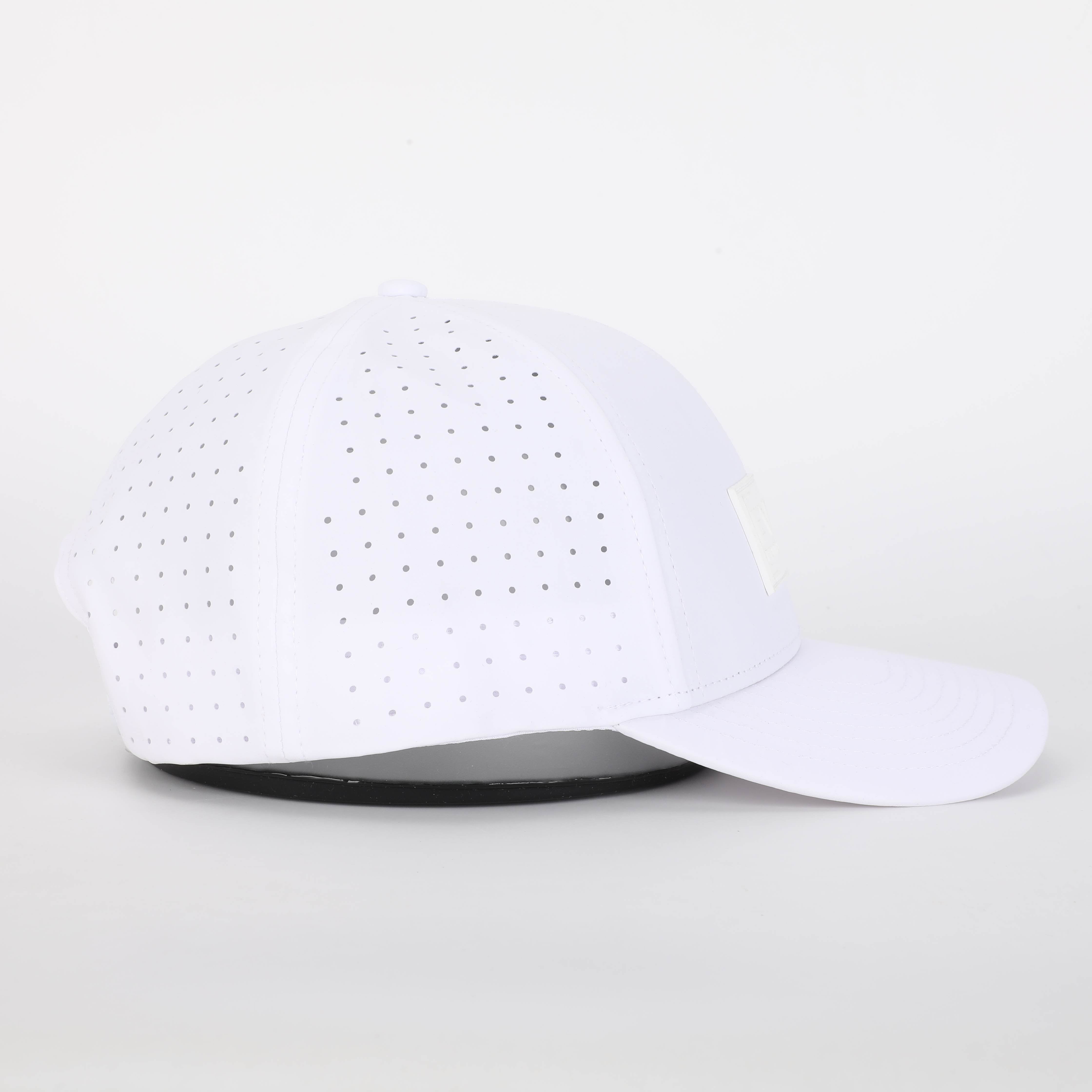 Water-Resistant EVOLVE Hydro, Performance Snapback Hat for Men and Women (Polyester Blend, WHT/WHT)