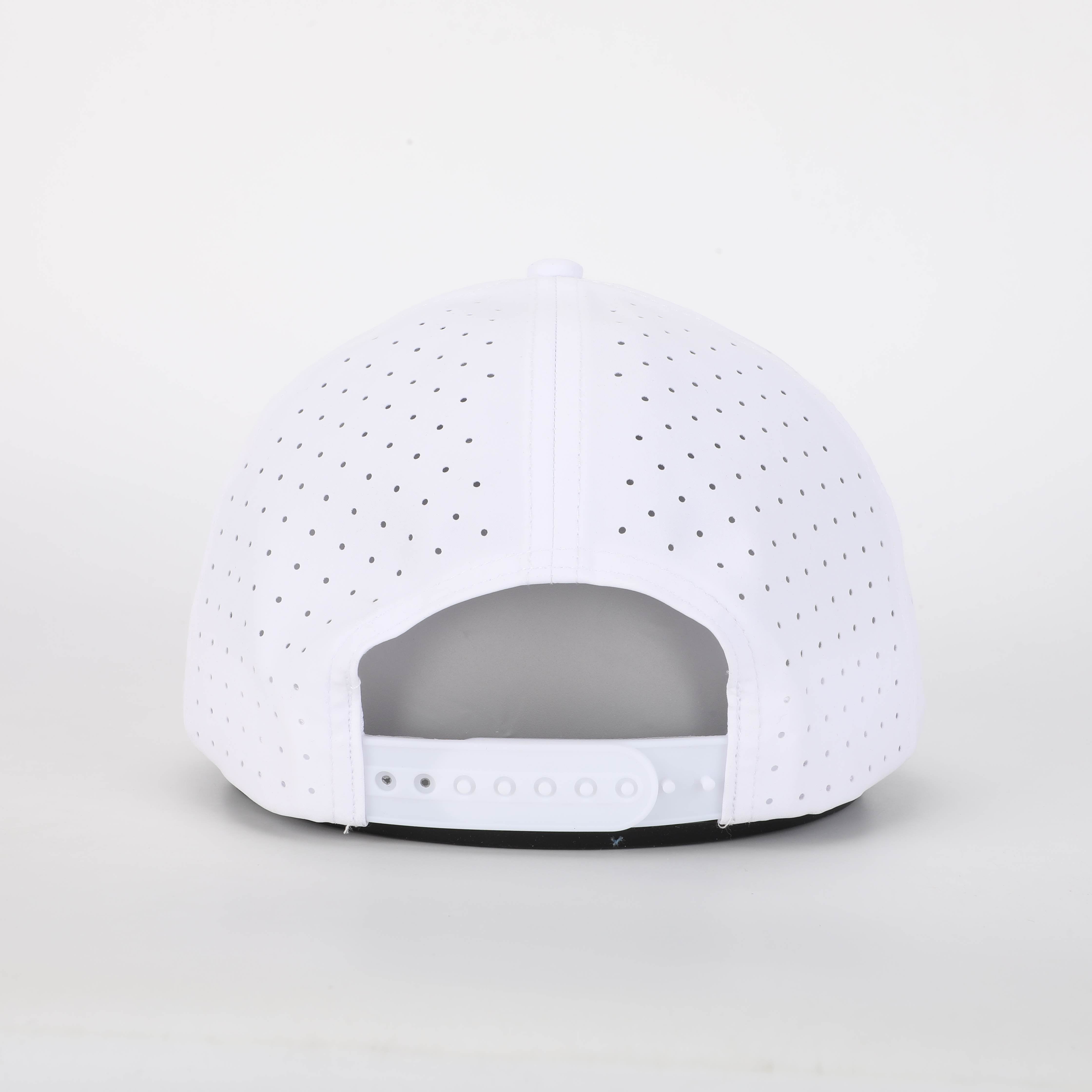 Water-Resistant EVOLVE Hydro, Performance Snapback Hat for Men and Women (Polyester Blend, WHT/WHT)
