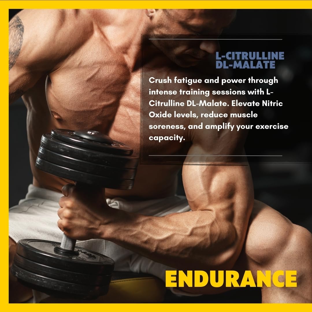 Evolve Nutraceuticals Nitric Oxide Booster 5X Strength, Stamina & Endurance, Pre-Workout, Post-Workout