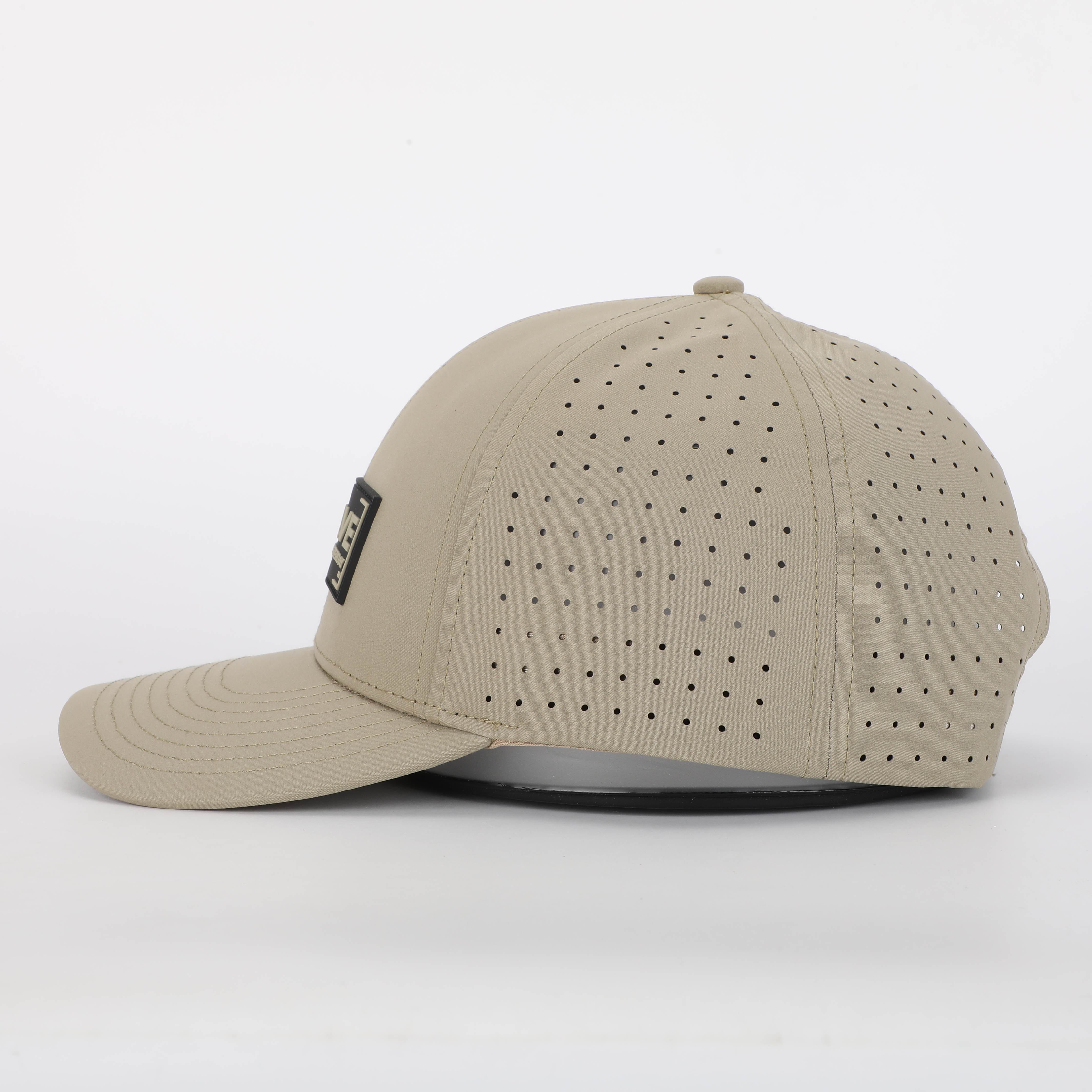 Evolve "Better Than Yesterday" Snapback Hat for Men and Women (Polyester Blend, Tan/Black)